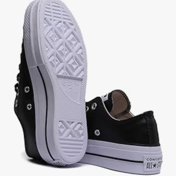 Brand NWOT Size 8 Leather Converse Chuck Taylor All Star Lift sneaker. - Picture 4 of 9